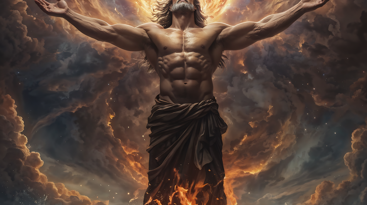 ai generated, god, creator, elements, human, man, bearded man, creation process, fantasy, flame, god, god, god, god, god, man